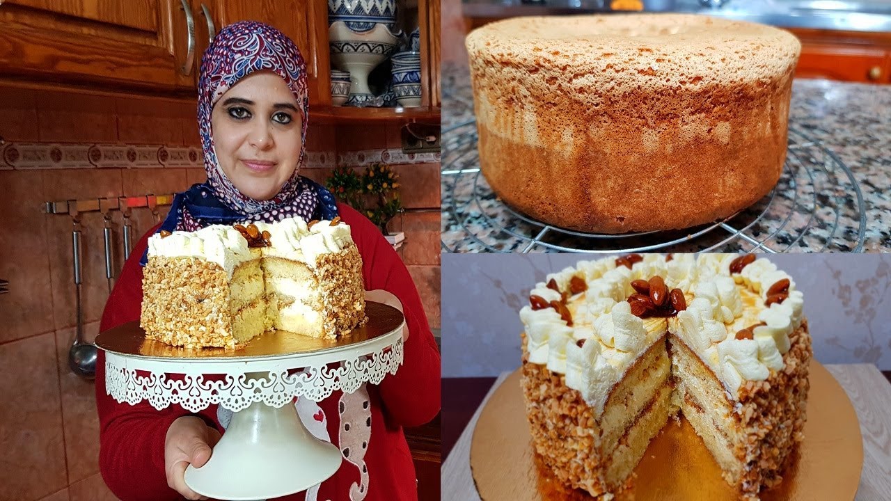 أسهل طورطة أو حلوة لاكريم ممكن تحضري بدون كريمة مع جينواز ناجحة مليون بالمئة للمبتدءات