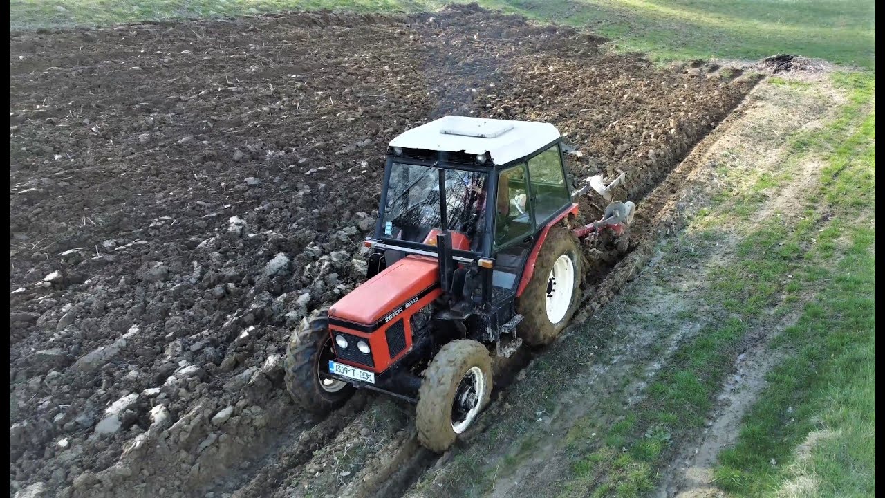 Zetor 6245 - Oranje kukuruzovišta! Može li kroz blato!? Vogel & Noot HF L800