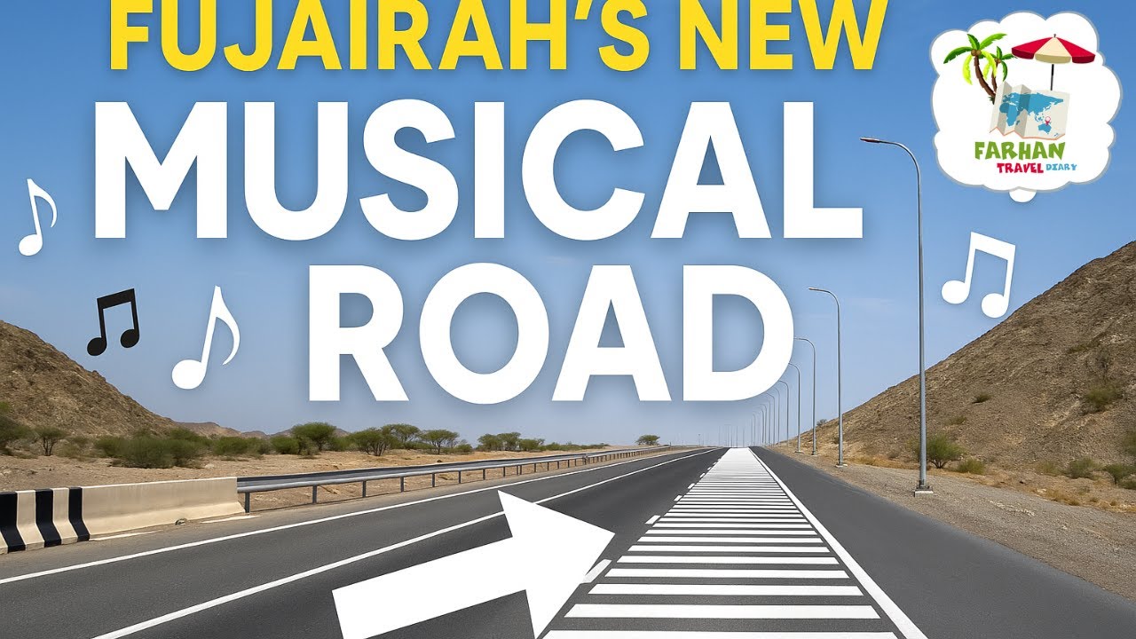 Fujairah's New MUSICAL ROAD | UAE's Most Unique Driving Experience!