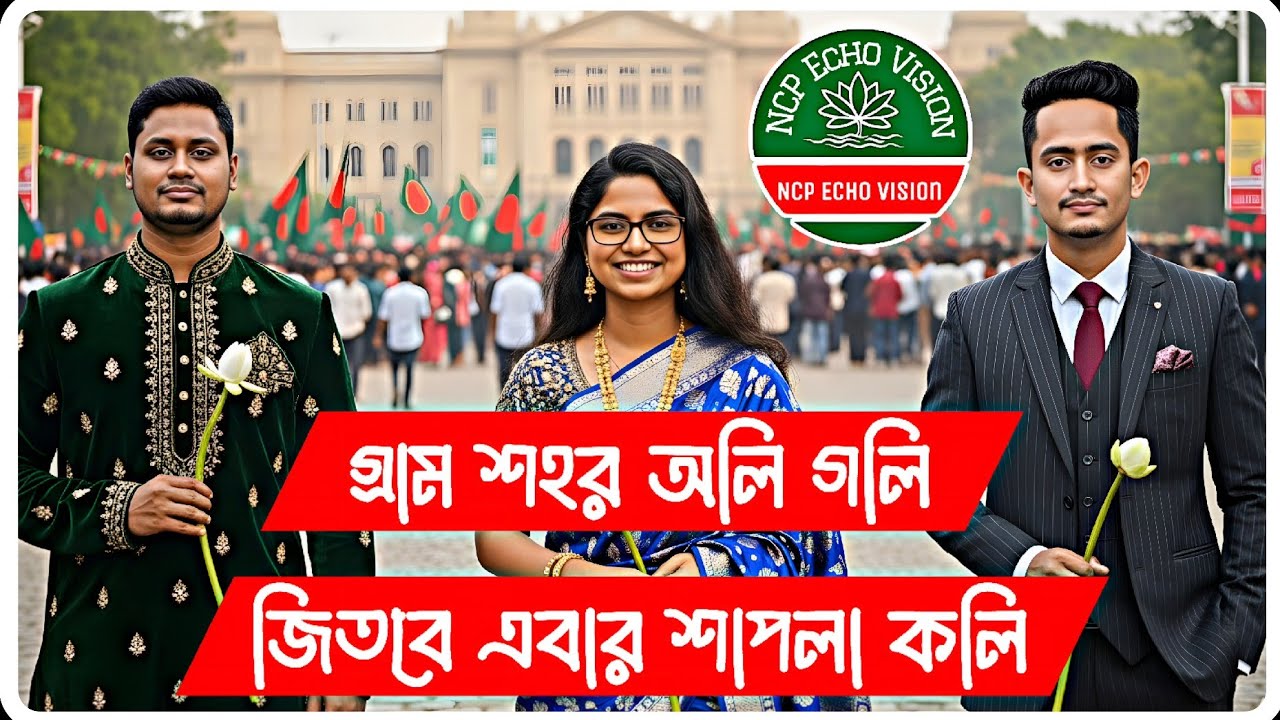 🇧🇩 গ্রাম শহর অলি গলি—জিতবে এবার শাপলা কলি! 🌸 | NCP Official Election Song 2026 | Shapla Koli Anthem