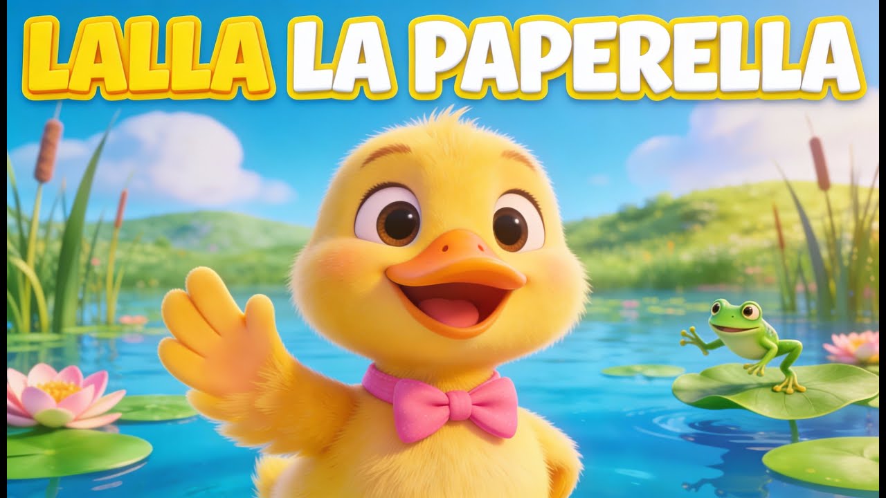 Lalla la Paperella Nuota nel Laghetto 🦆 Canzoncina per Bambini  Animazione Cartoon 3D