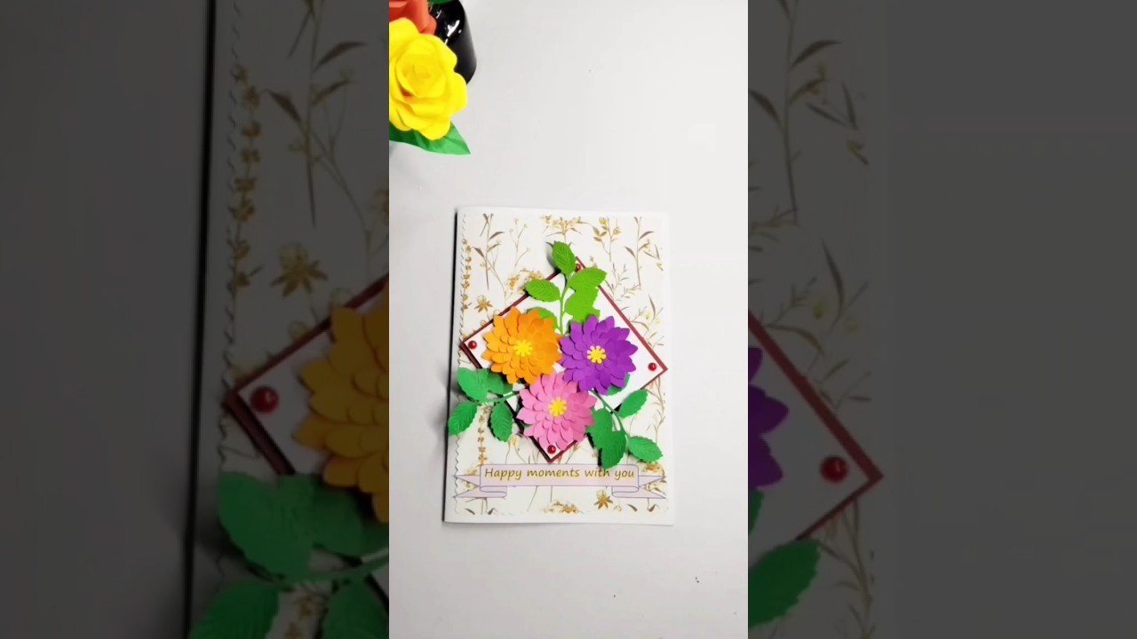 Simple steps in making greeting cards to someone we cared about.
