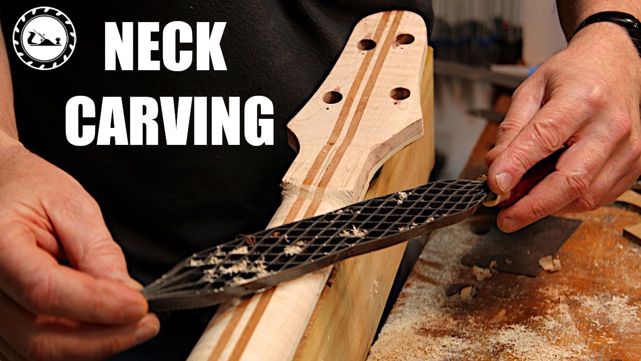 Thinline bass Episode 29 Carving the neck.