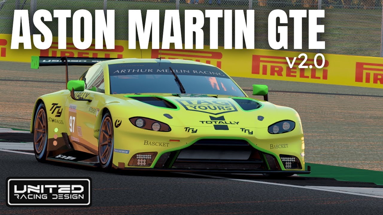 NEW Aston Martin Vantage GTE  MOD for Assetto Corsa | URD AMR Valor EGT V2.0