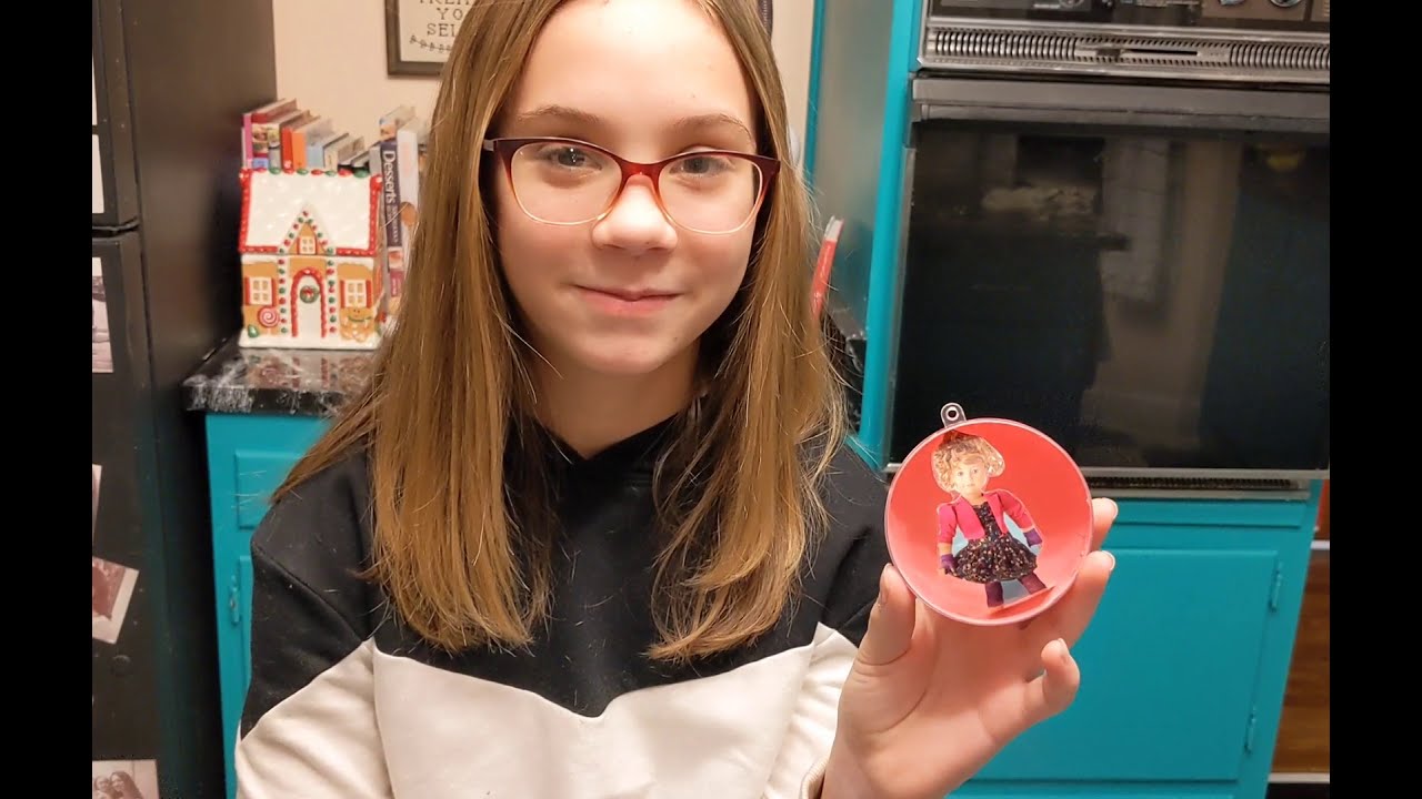 Making an American Girl Snow Globe Ornament: 12 Days of Christmas Cookies and Crafts