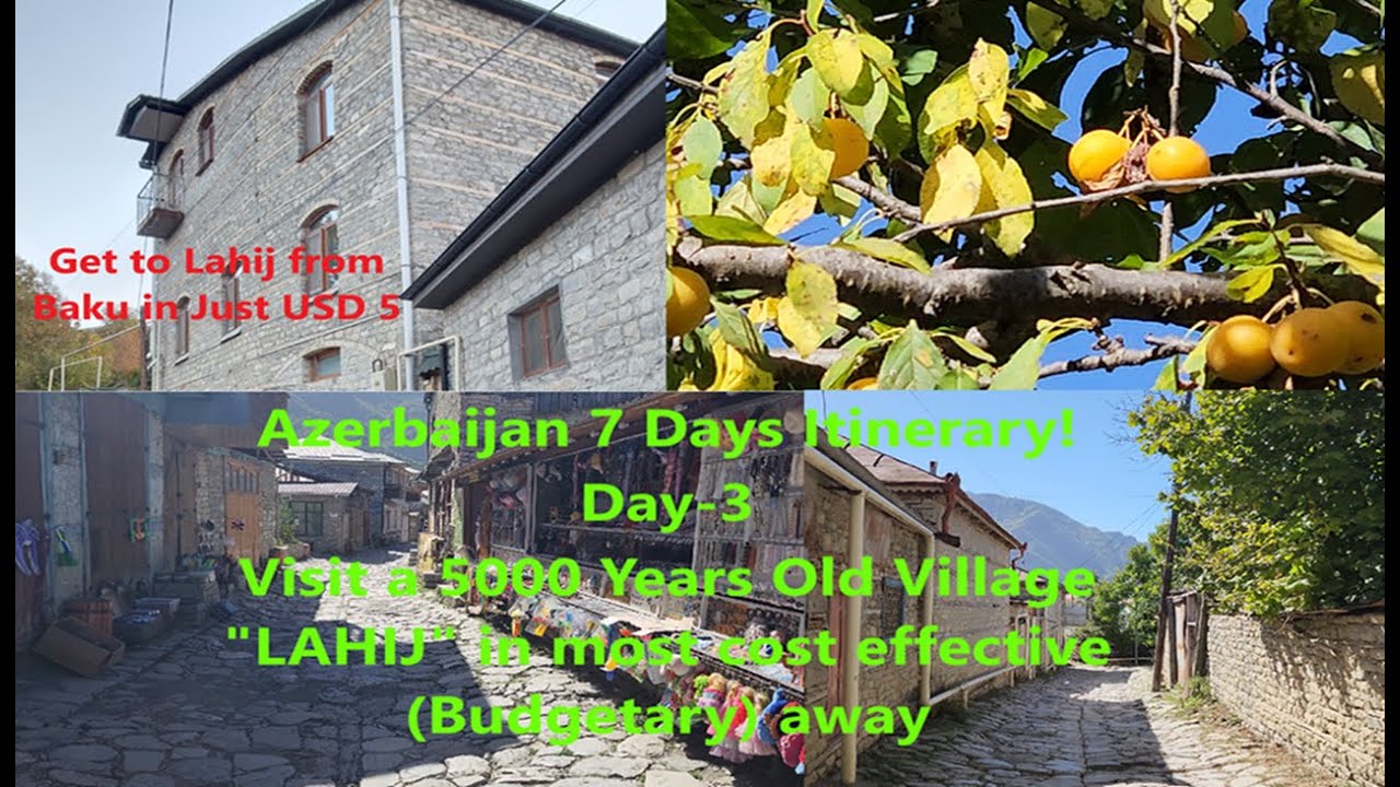 From Baku to Lahij  in Just 5$ | Most Cheap way to travel Lahij | Azerbaijan 7 Days Itinerary  Day3