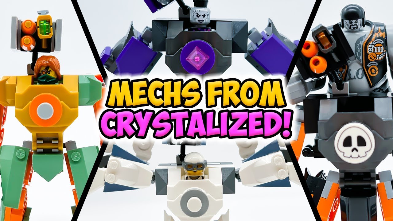 Я построил мехи из Ninjago: Crystalized!
