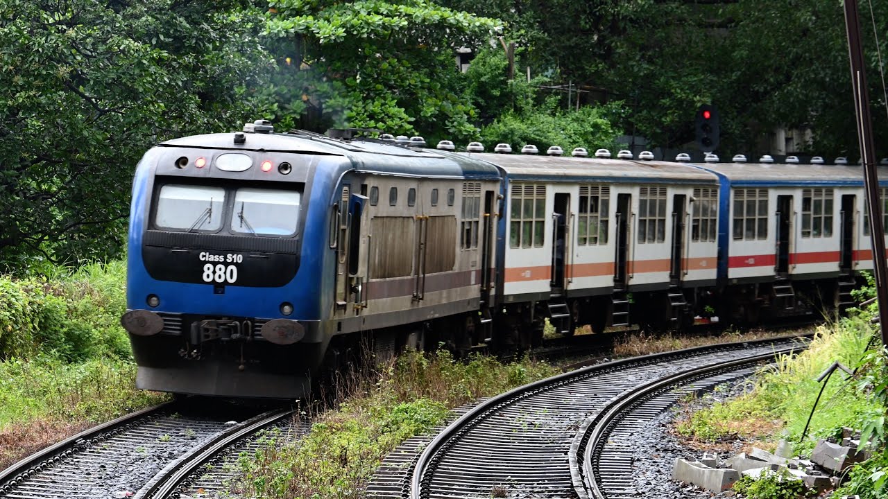 スリランカの通勤列車をコロンボフォーと駅の隣駅で待ち伏せ