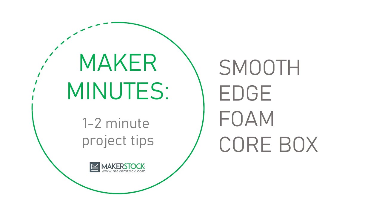 Make a Smooth Foam Core Box in Under Two Minutes!