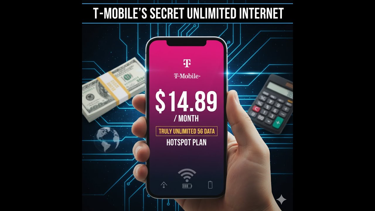 CHEAP UNLIMITED 5G Data! T-Mobile Hotspot Plan for Only $14.89/Month
