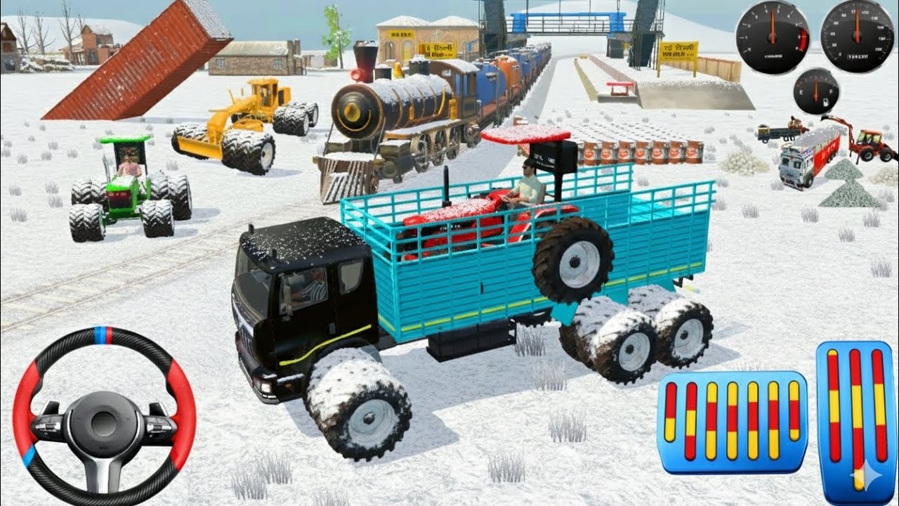 O😱.. Load ➡️ John-Deere And Jhotta 🚜 Tractor  Drive Full Game Snowfall ❄️ |