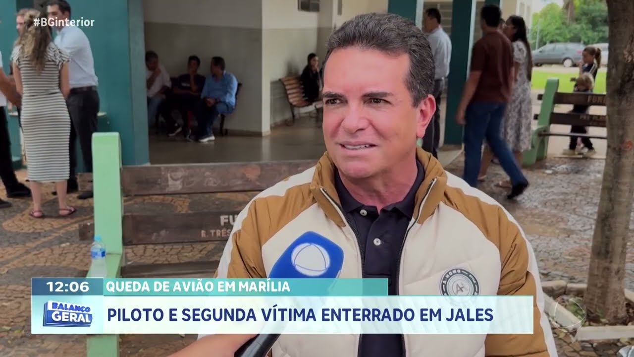 Queda de avi&atilde;o em Mar&iacute;lia: Piloto e segunda v&iacute;tima enterrada em Jales