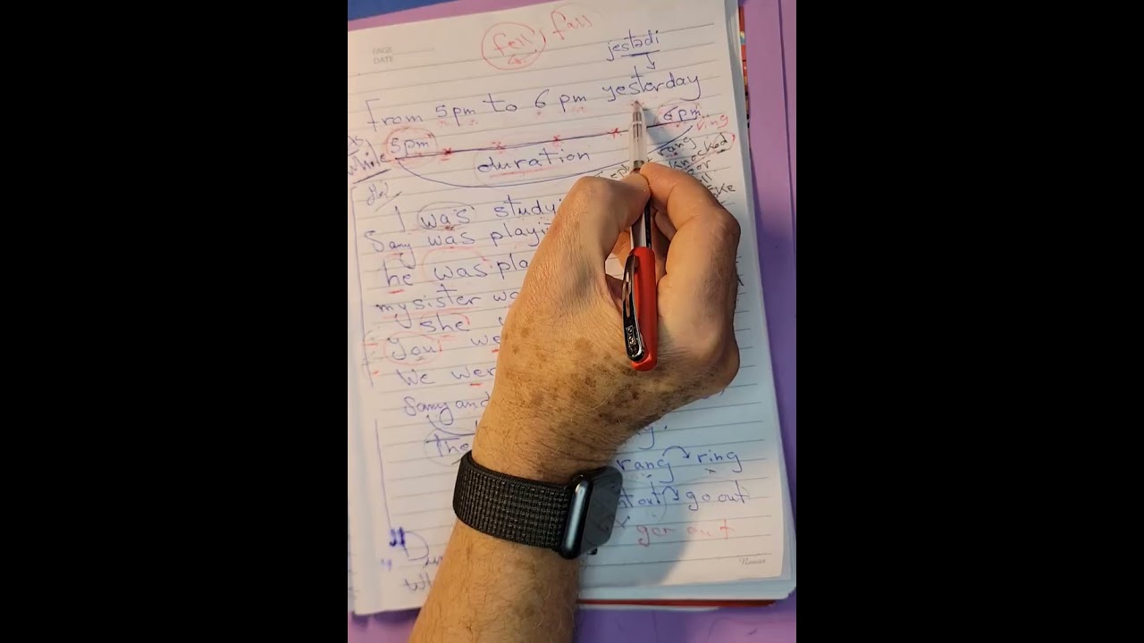 Past Continues vs Past Simple شرح سهل جدا للطلاب العرب 