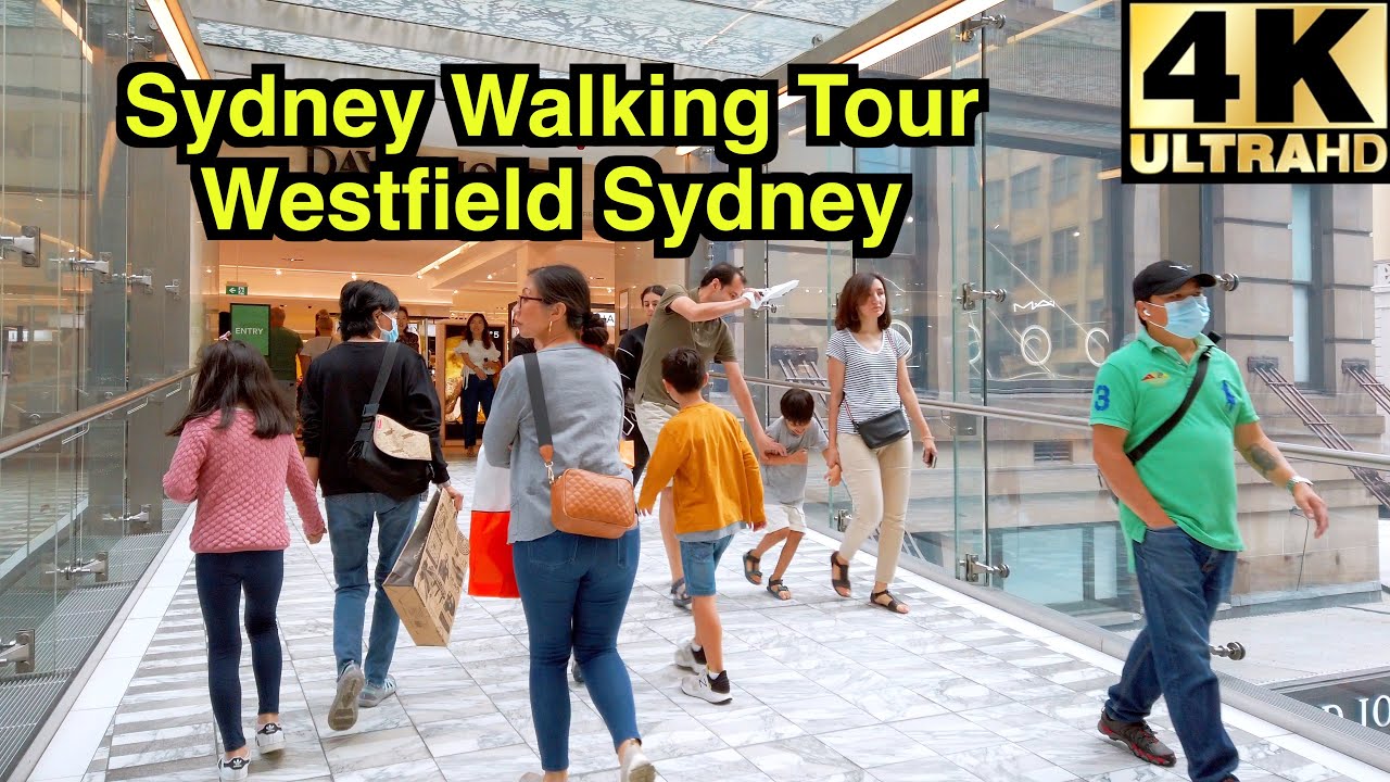 【4K】 🇦🇺 Sydney Walking Tour | Westfield Sydney Shopping Centre | Sydney CBD