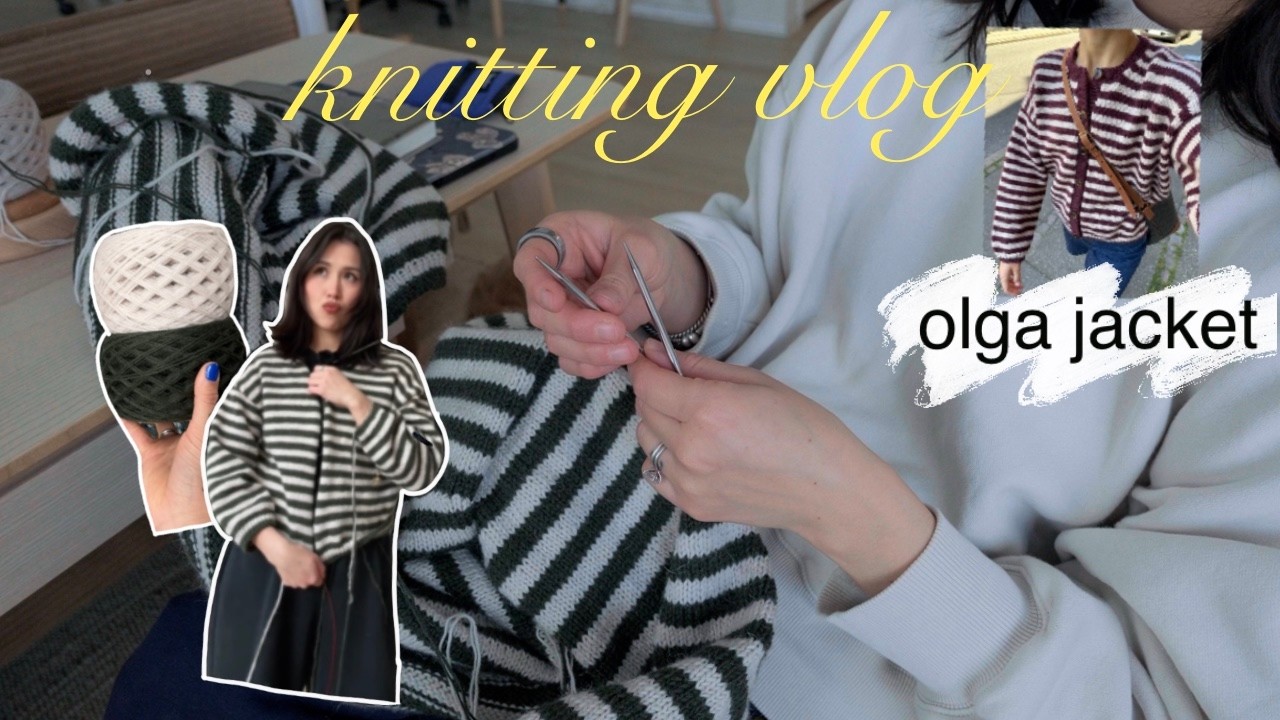 Cast off with me OLGA JACKET by PetiteKnit | Knitting Vlog