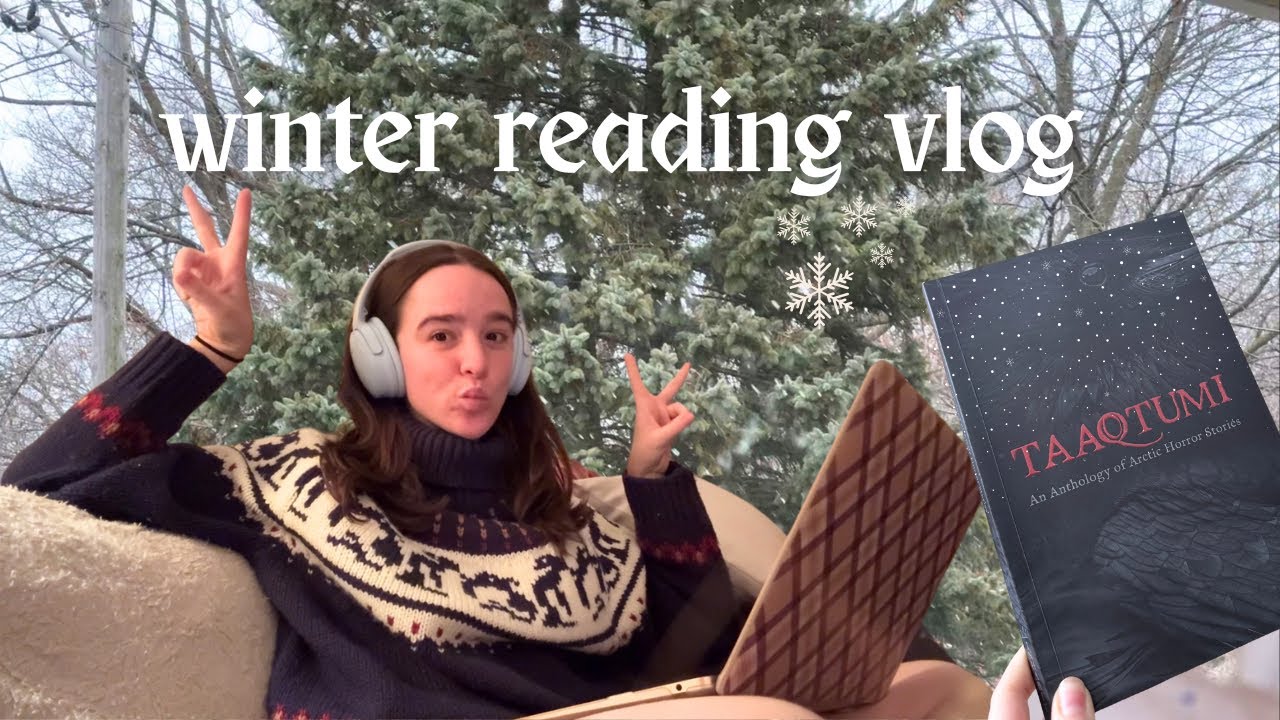 one cozy day of reading ⛄️ making progress on my winter tbr