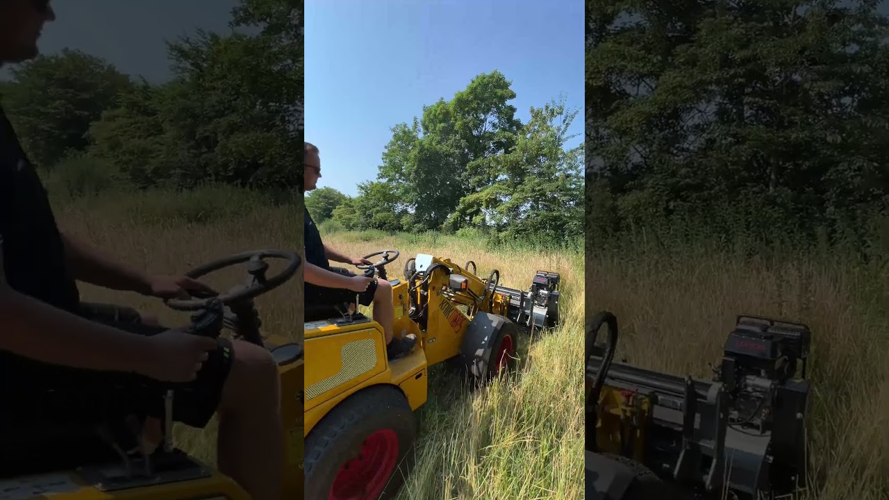 Kann man mit einem Frontmulcher über einen Busch fahren? 🤔 🌳