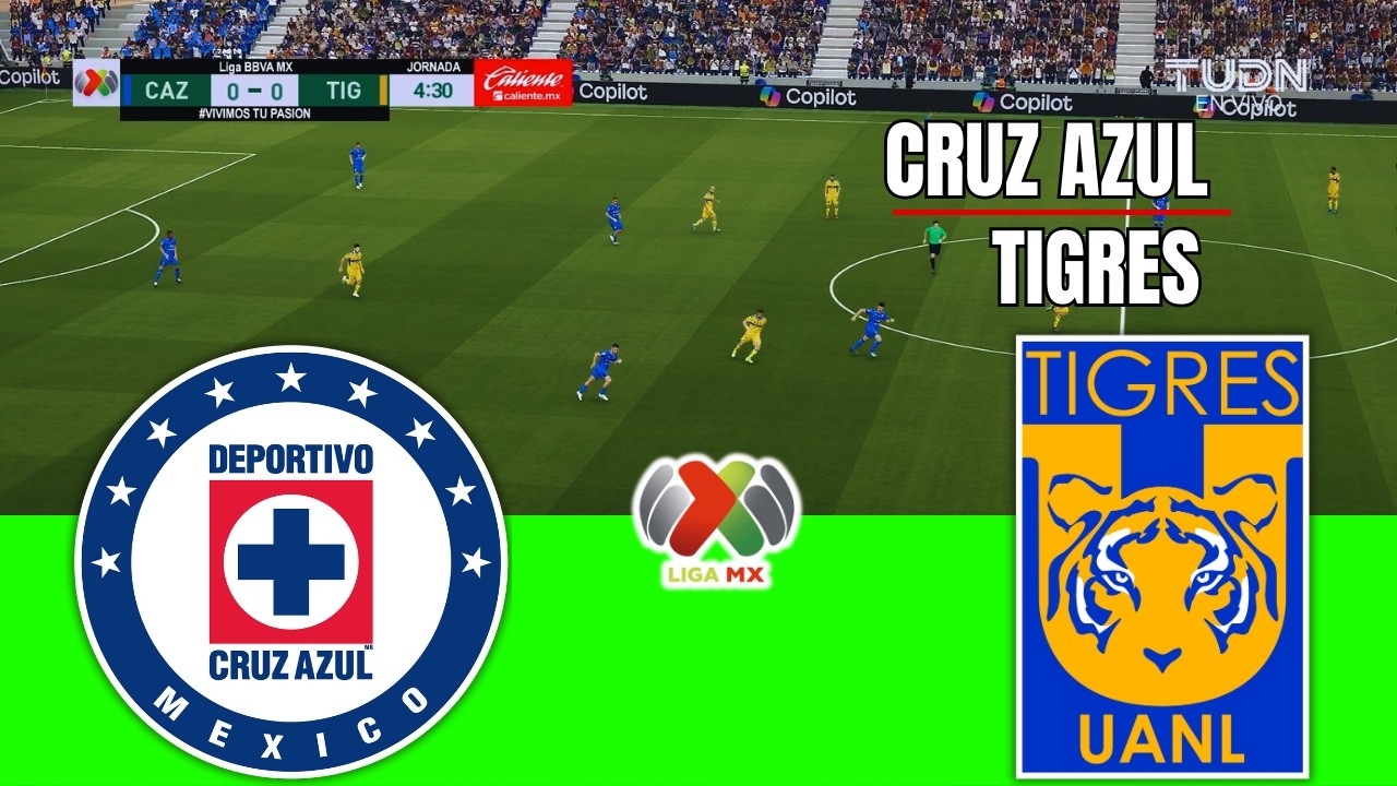 CRUZ AZUL vs TIGRES LIGA MX 2026 Full Match Simulation/Prediction PES 26 Gameplay