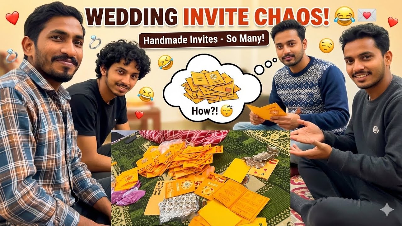 Wedding Card Ka Pahaad! 😱 Itne saare Invites kaise manage honge? 😂