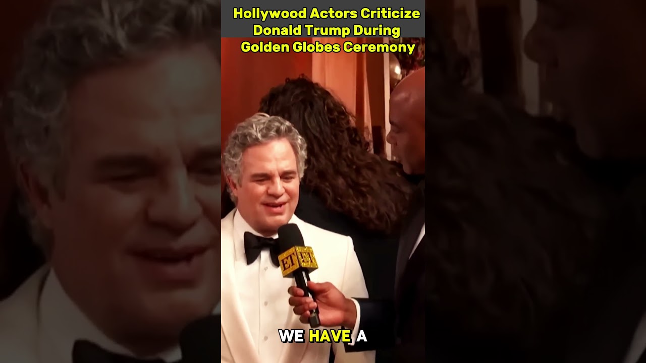 Hollywood Actors Criticize Donald Trump During Golden Globes Ceremony 