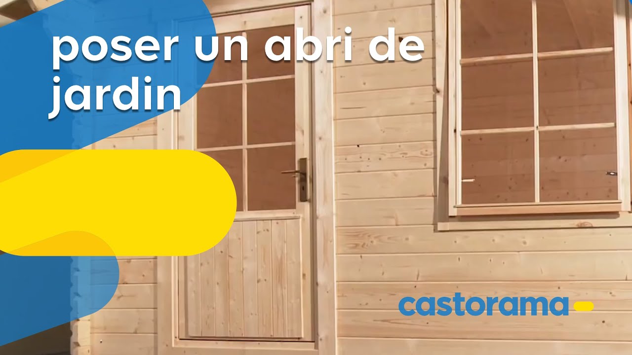 Poser un abri de jardin (Castorama)