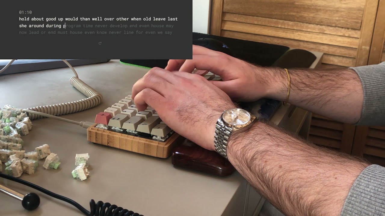 Kailh Speed Gold Type Test -- Typing Sounds