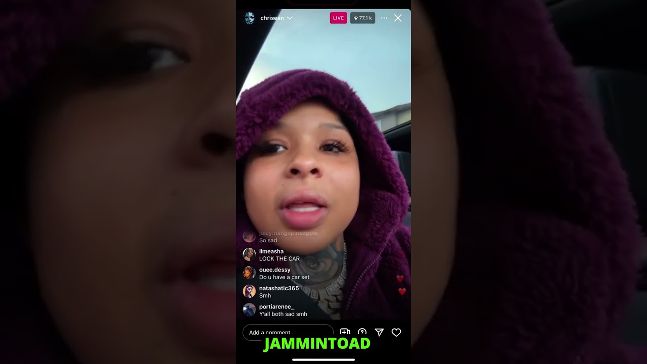 Chrisean Rock and Blueface [12/21/23] Fight on IG LIVE [HEATED!]