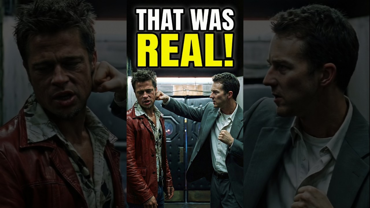 NOT ACTING! That Famous Fight Club Punch Scene Is 100% Real! 🎬