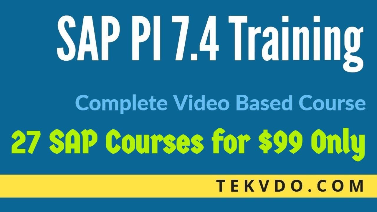 SAP PI Training - Enterprise Services Repository - Complete Course