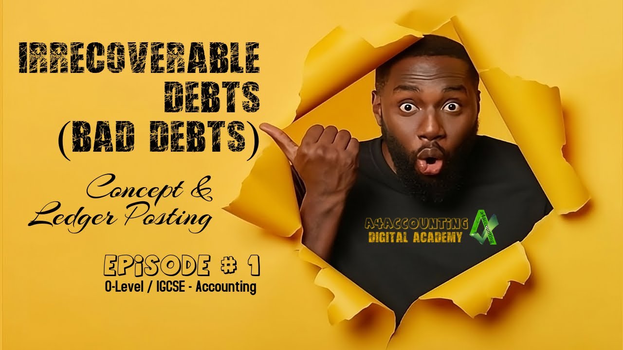 Irrecoverable Debts / Bad Debts - Introduction (in Urdu/Hindi) O-Level / IGCSE Accounting