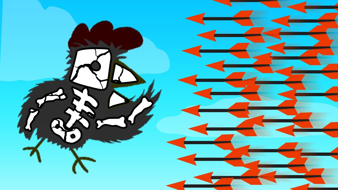1 NOOB VS 1,921,510 ARROWS! (Ultimate Chicken Horse)