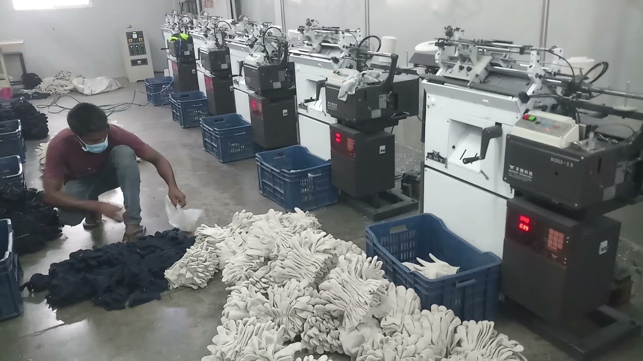 gloves knitting machine
