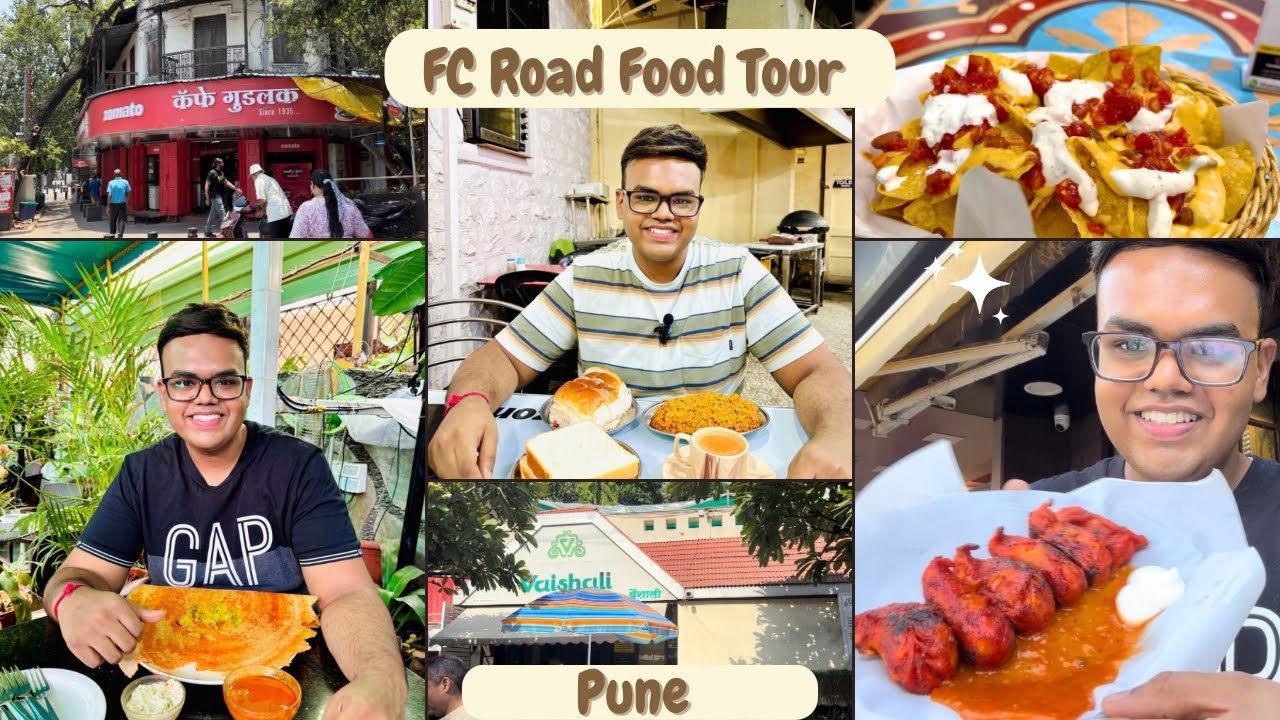 FC Road Food Tour | Pune | Vaishali Restaurant | Cafe Good luck | Bun Maska | Hidden Cafes & more