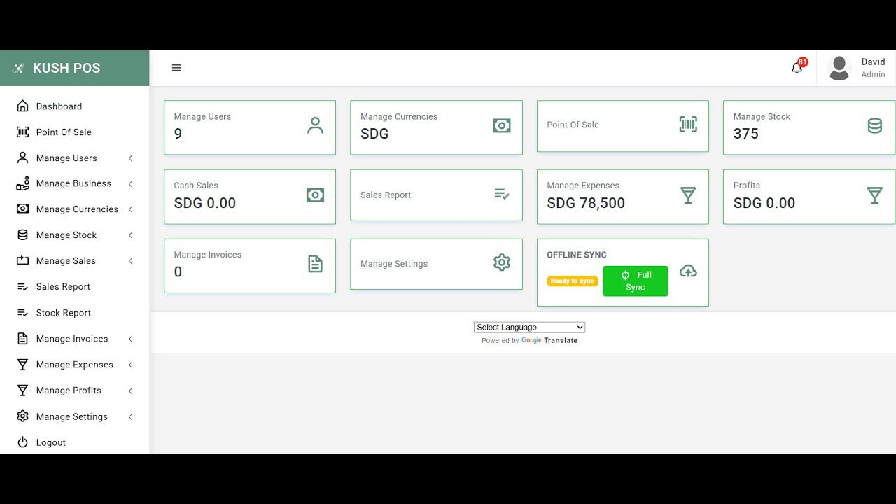 Point of Sale System