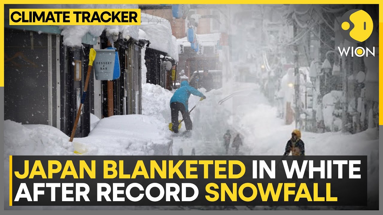 Japan Blanketed in White After Record Snowfall | Record-breaking Snow Buries Streets, Cars | WION