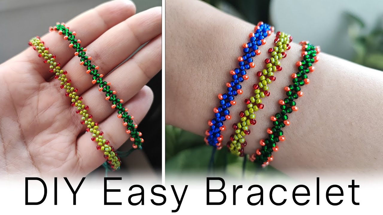 Easy & Cute Beaded Bracelet Tutorial for Beginners – Adjustable Knot! ✅