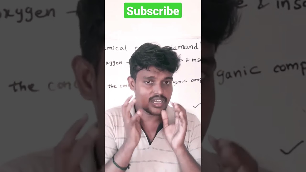 Why BOD is always lower than COD | ETP | WTP | STP | Tamil 