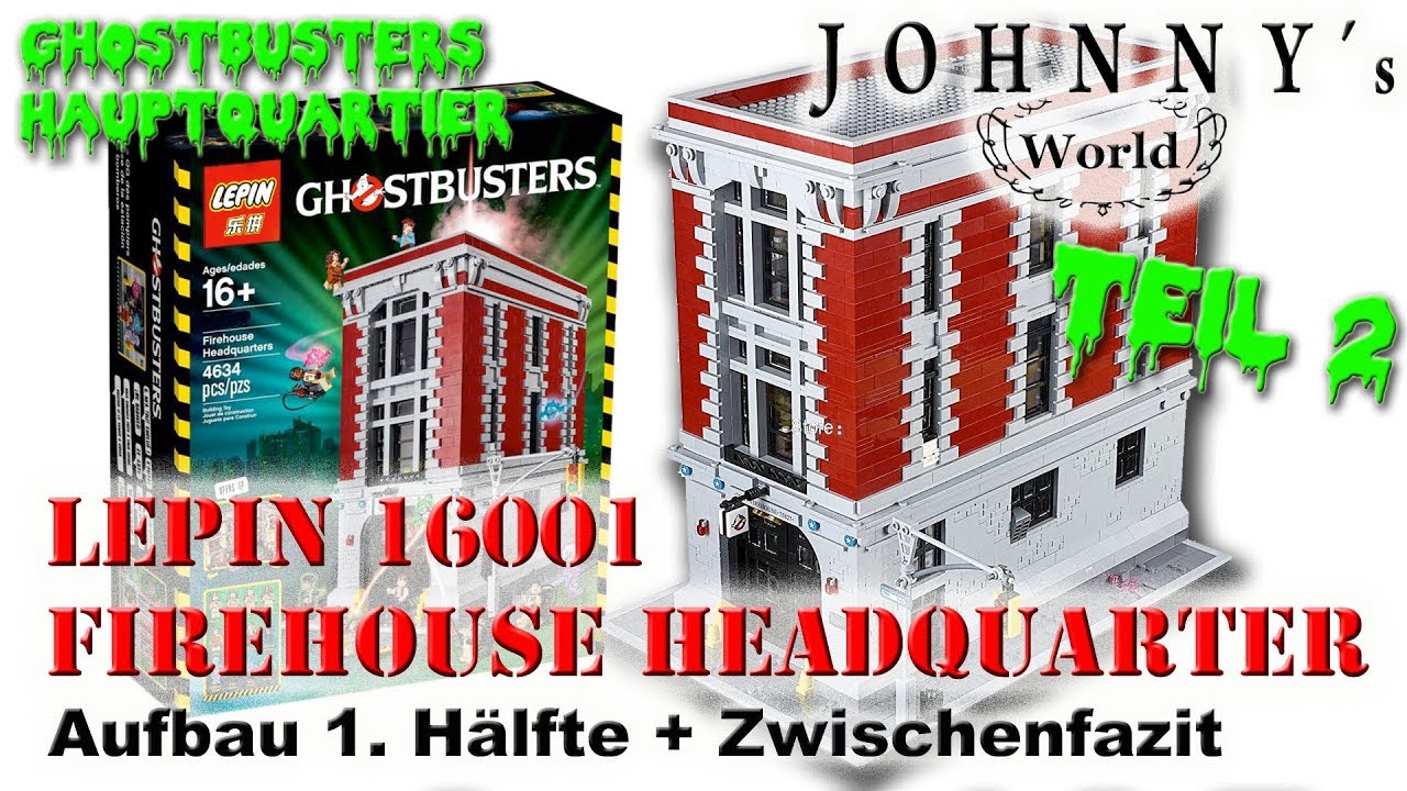 Teil 2 - Lepin 16001 Ghostbusters Headquarter - Teilaufbau + Zwischenfazit - Review in Deutsch-