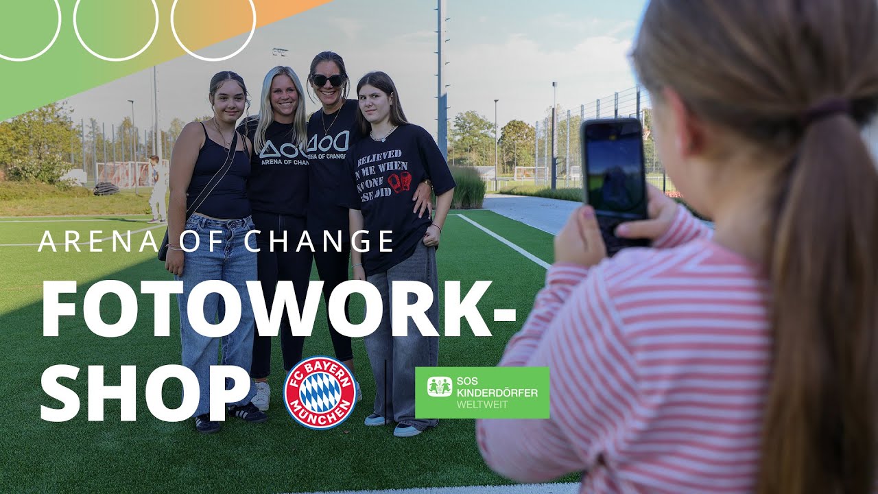 Fotoworkshop in der Arena of Change | Gemeinsames Projekt von @fcbayern M&uuml;nchen und@soskinderdorfat