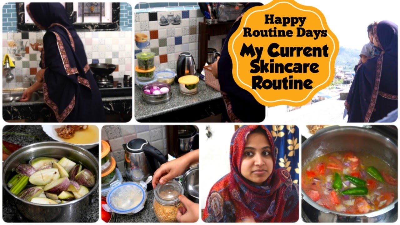 🏃‍♀️விறுவிறுப்பாக ஒரு நாள்/கல்யாண வீட்டு தால்ச்சா/My Current Skincare Routine/School leave Routine