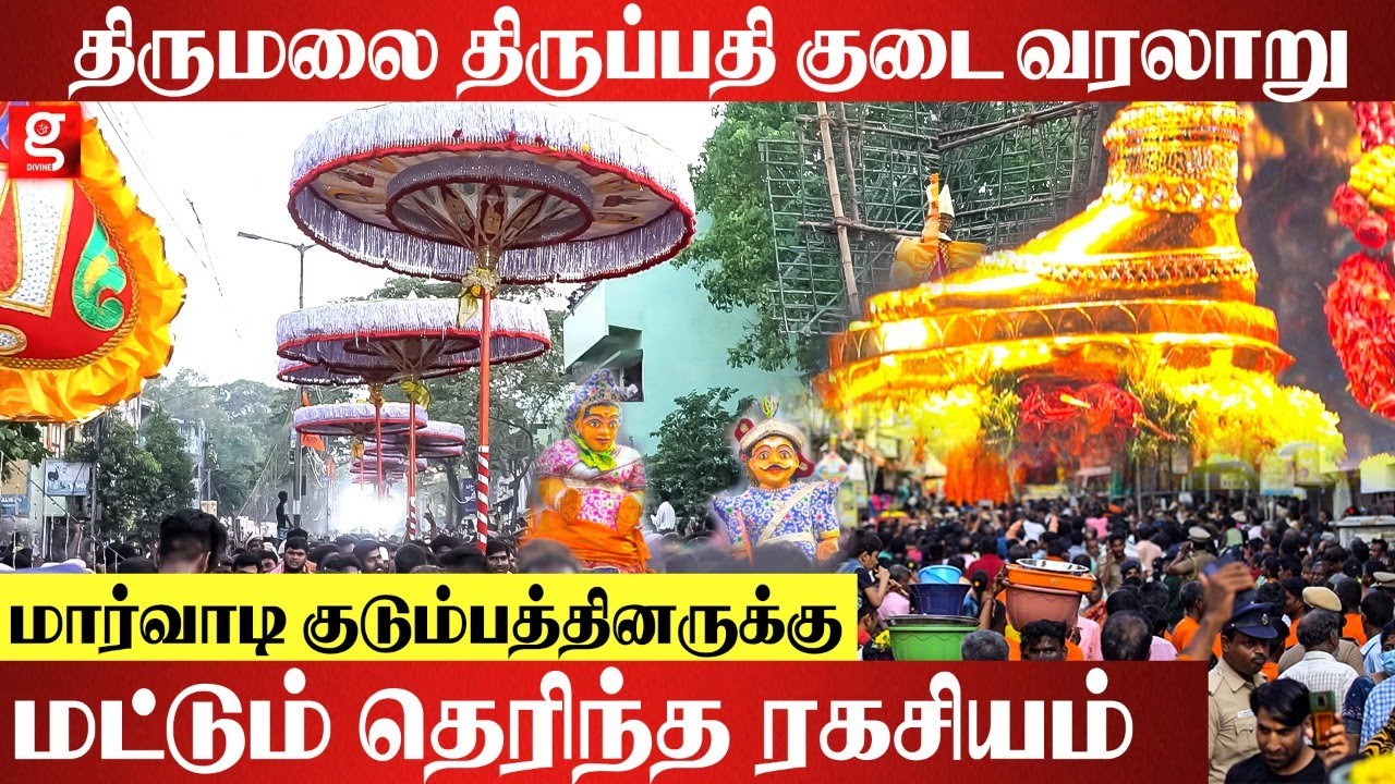 திருப்பதி குடையை தூக்கிக்கொண்டு ஓடுவது இதற்காக தான் - திருப்பதி குடை வரலாறு