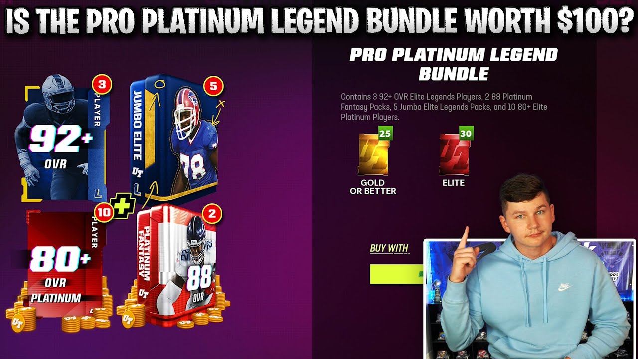 IS THE PRO PLATINUM LEGENDS BUNDLE WORTH $100? | MADDEN 23 ULTIMATE TEAM