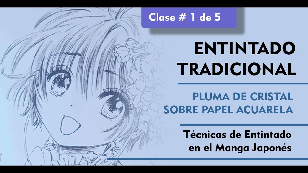Entintado con Pluma de Cristal para Manga Japon&eacute;s
