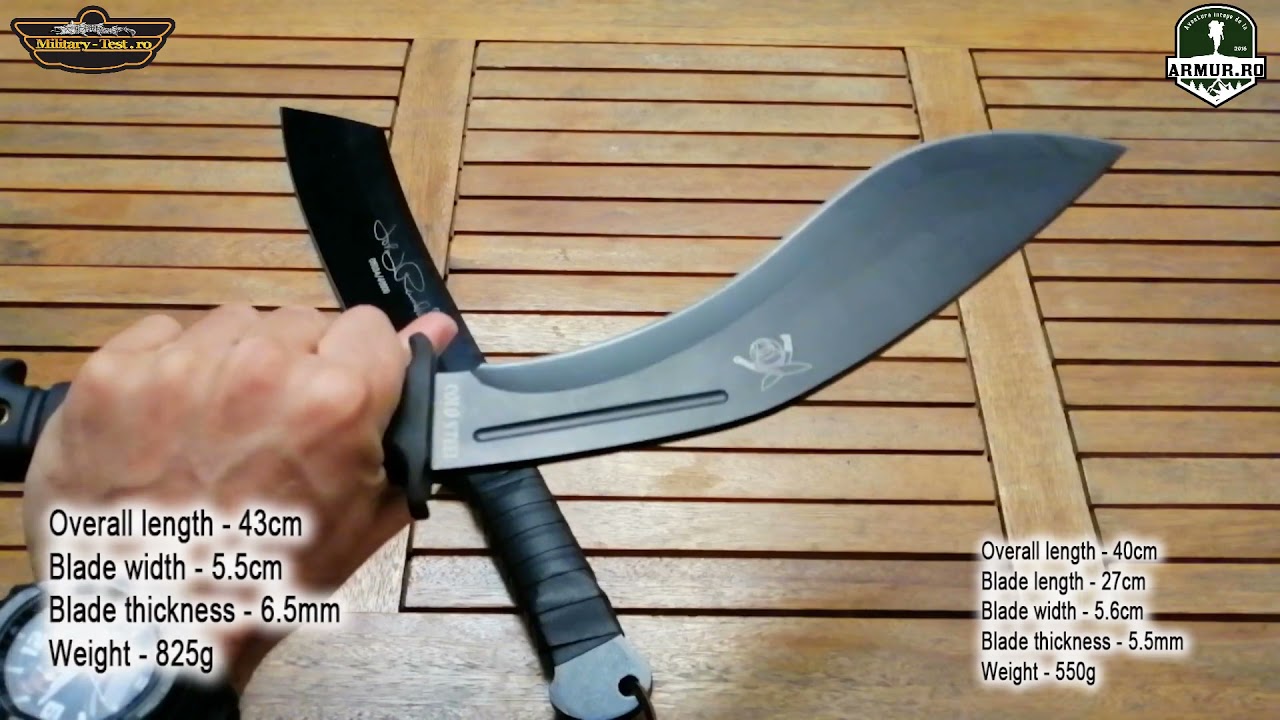 Machete Rambo IV Vs Cold Steel Conqueror  Review 2022 maceta