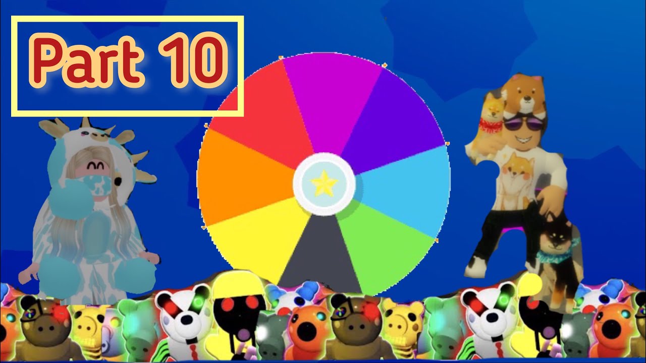 SPIN WHEEL DECIDES WHAT SKINS WE USE IN PIGGY (PART 10)