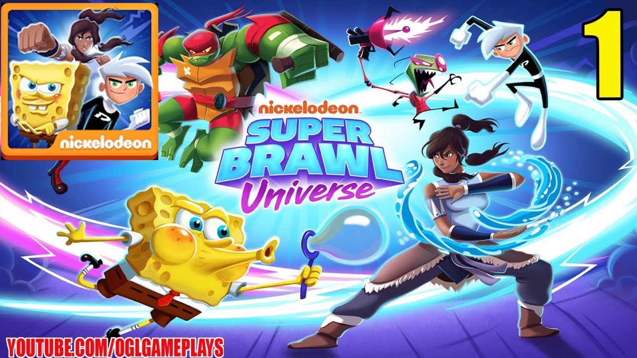 Super Brawl Universe Gameplay Part 1 (By Nickelodeon) Android iOS