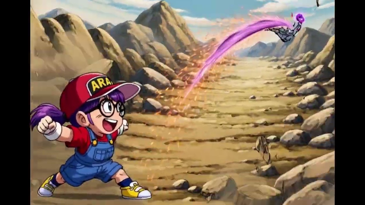 悪者(#フリーザ)退治する #アラレちゃん♪ #ドクタースランプ #ドラゴンボール #ChatGPT #Grok