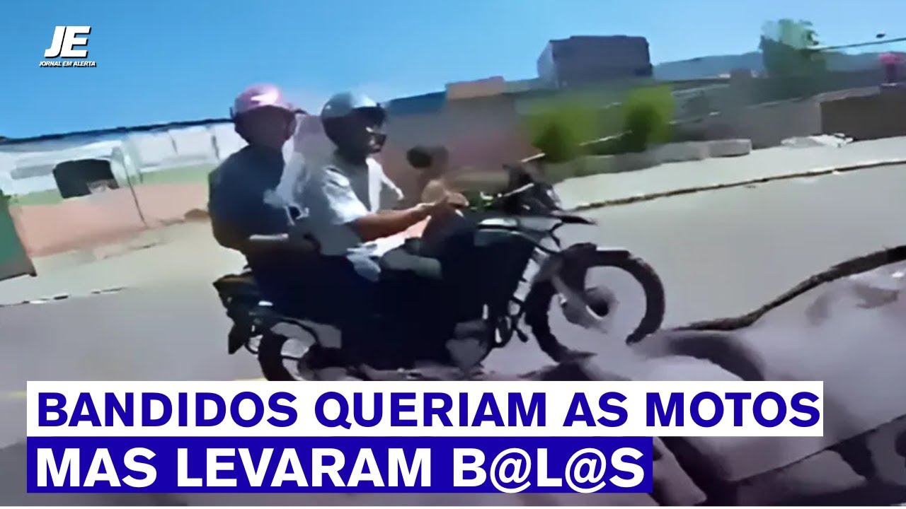 2 POLICIAIS REAGEM A ASSALTO DE MOTO