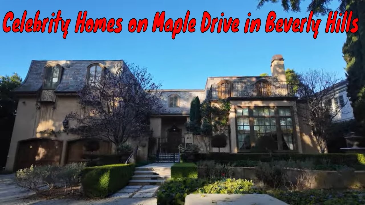 Former Home of Diana Ross and Celebrity Homes on Maple Drive in Beverly Hills