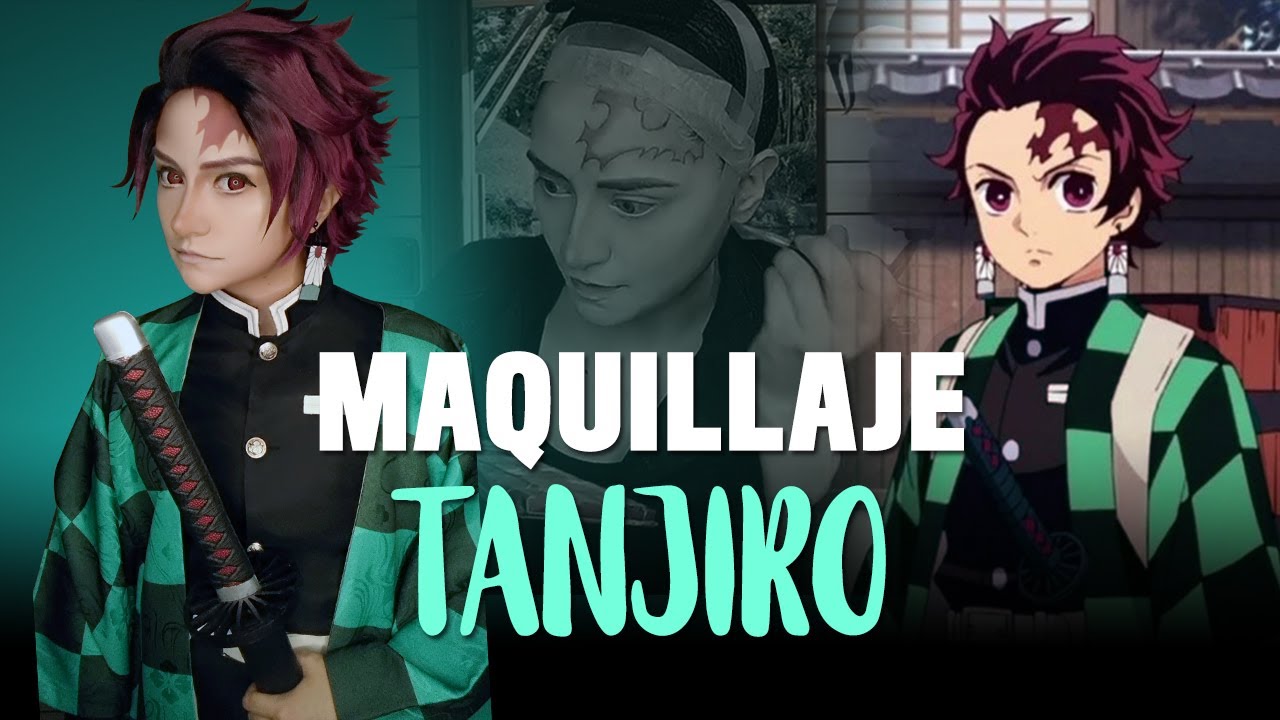 Maquillaje para Tanjiro #DemonSlayer #tutorial